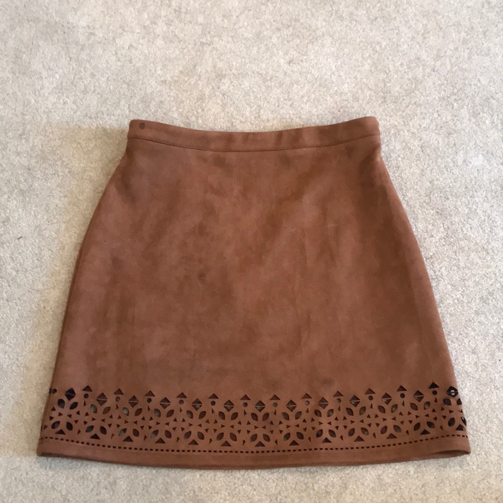 Beautiful faux suede skirt